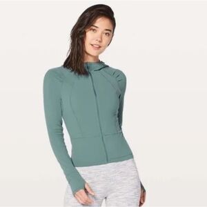 RARE Lululemon Move With Ease Jacket- Mystic Green Sz 6